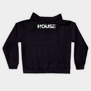 Retro Glitch House Music | EDM Rave Kids Hoodie